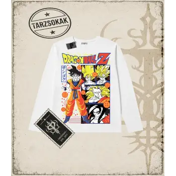 Dragon Ball Anime Baskılı Long Sleeve