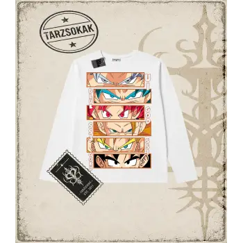 Dragon Ball Anime Baskılı Long Sleeve