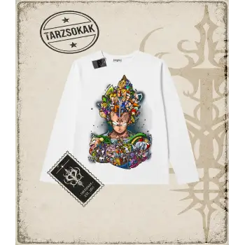 Dragon Ball Anime Baskılı Long Sleeve