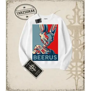 Dragon Ball Anime Baskılı Oversize Unisex Bisiklet Yaka Sweatshirt