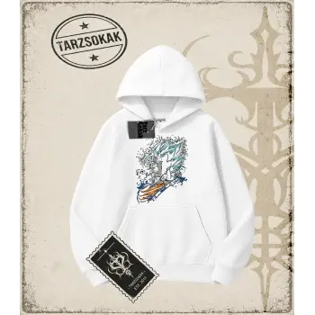 Dragon Ball Anime Baskılı Oversize Unisex Kapşonlu Sweatshirt
