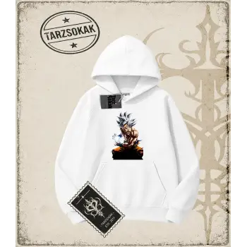 Dragon Ball Anime Baskılı Oversize Unisex Kapşonlu Sweatshirt