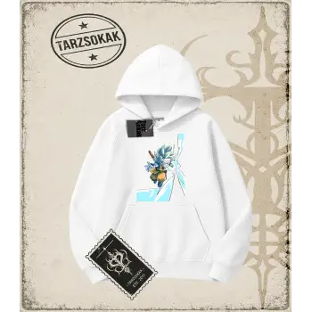 Dragon Ball Anime Baskılı Oversize Unisex Kapşonlu Sweatshirt