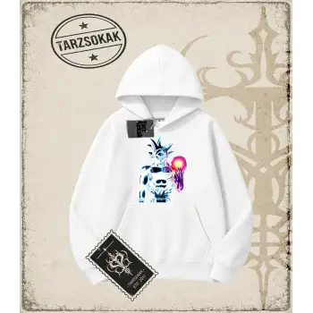 Dragon Ball Anime Baskılı Oversize Unisex Kapşonlu Sweatshirt