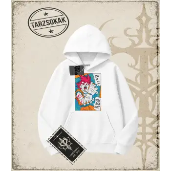 Dragon Ball Anime Baskılı Oversize Unisex Kapşonlu Sweatshirt