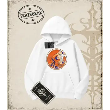 Dragon Ball Anime Baskılı Oversize Unisex Kapşonlu Sweatshirt