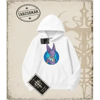 Dragon Ball Anime Baskılı Oversize Unisex Kapşonlu Sweatshirt