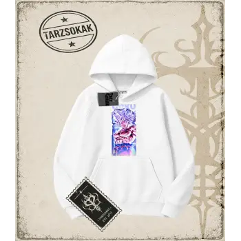 Dragon Ball Anime Baskılı Oversize Unisex Kapşonlu Sweatshirt
