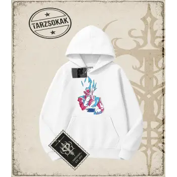 Dragon Ball Anime Baskılı Oversize Unisex Kapşonlu Sweatshirt