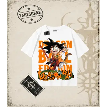 Dragon Ball Anime Baskılı Oversize Unisex Tişört