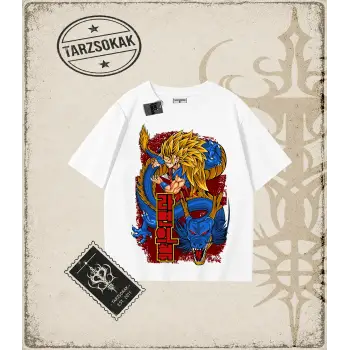 Dragon Ball Anime Baskılı Oversize Unisex Tişört