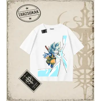 Dragon Ball Anime Baskılı Oversize Unisex Tişört