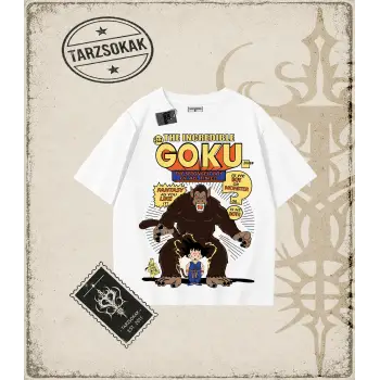 Dragon Ball Anime Baskılı Oversize Unisex Tişört