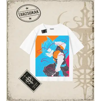 Dragon Ball Anime Baskılı Oversize Unisex Tişört