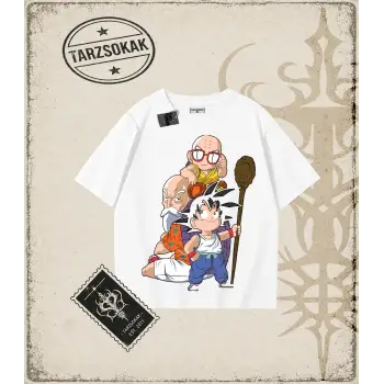 Dragon Ball Anime Baskılı Oversize Unisex Tişört