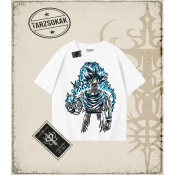 Dragon Ball Anime Baskılı Oversize Unisex Tişört