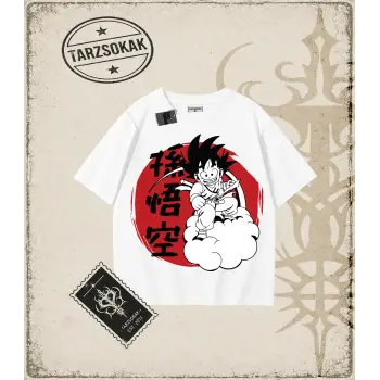 Dragon Ball Anime Baskılı Oversize Unisex Tişört