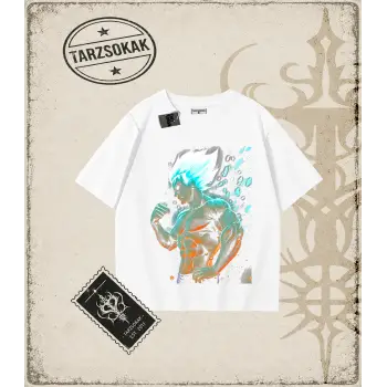 Dragon Ball Anime Baskılı Oversize Unisex Tişört