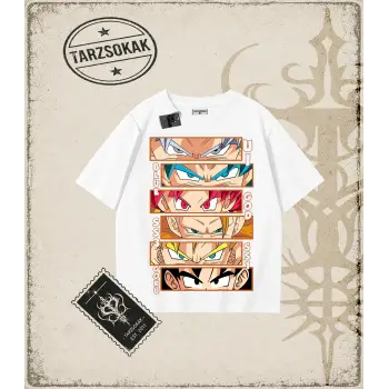 Dragon Ball Anime Baskılı Oversize Unisex Tişört