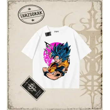 Dragon Ball Anime Baskılı Oversize Unisex Tişört