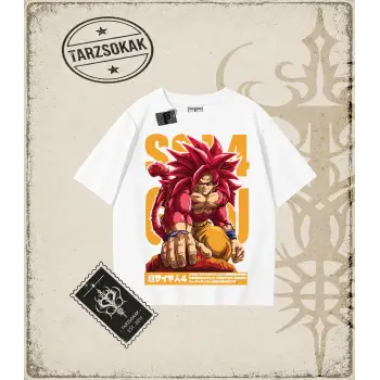 Dragon Ball Anime Baskılı Oversize Unisex Tişört