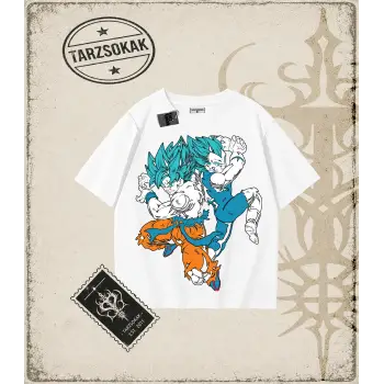 Dragon Ball Anime Baskılı Oversize Unisex Tişört