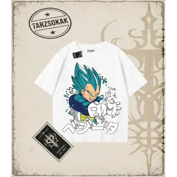 Dragon Ball Anime Baskılı Oversize Unisex Tişört
