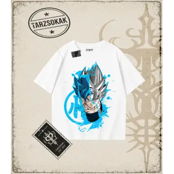 Dragon Ball Anime Baskılı Oversize Unisex Tişört
