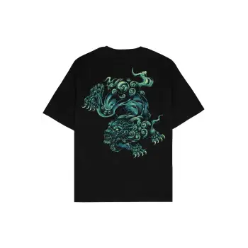 Dragon Year Siyah Oversize Unisex T-shirt
