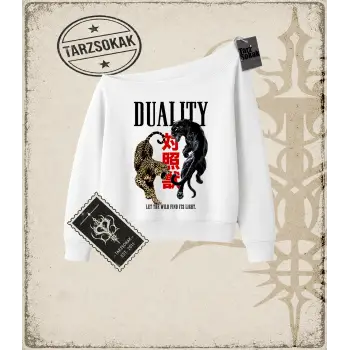 DUALITY Kadın Kayık Yaka Sweatshirt