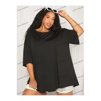 DÜZ  6 BASKISIZ Baskılı Oversize Kalıp Unisex T-shirt