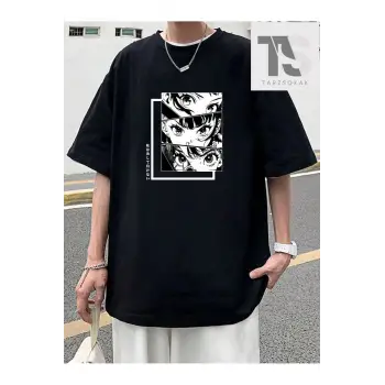 Erkek Çiçek Slogan Baskılı T-Shirt