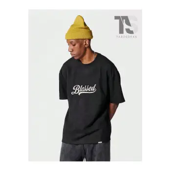 Erkek Kedi Baskılı Tişört