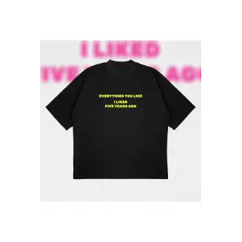 Everything You Like Oversize Unisex Pamuklu Nefes Alan Kalın Kumaşlı
