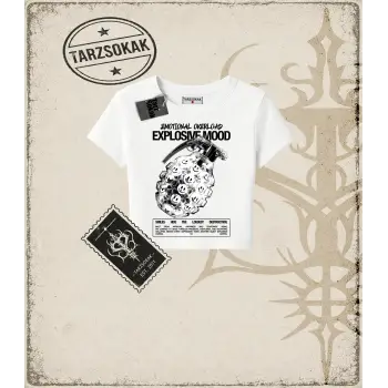 EXPLOTION MOOD Kadın Baby Tee