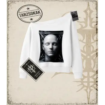 FACE HALFTONE Kadın Kayık Yaka Sweatshirt