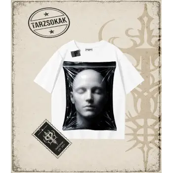 FACE HALFTONE Oversize Unisex Tişört