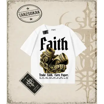 FAITH Oversize Unisex Tişört