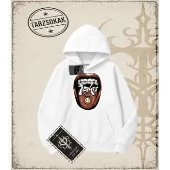 FAKE Oversize Unisex Kapşonlu Sweatshirt