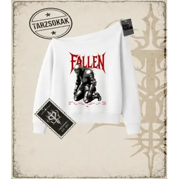 FALLEN Kadın Kayık Yaka Sweatshirt