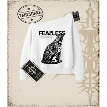 FEARLESS Kadın Kayık Yaka Sweatshirt