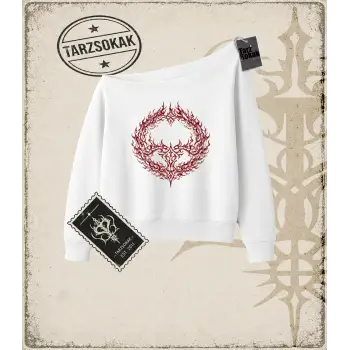 FIRE Kadın Kayık Yaka Sweatshirt