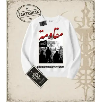 FREEDOM Oversize Unisex Bisiklet Yaka Sweatshirt