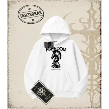 FREEDOM Oversize Unisex Kapşonlu Sweatshirt
