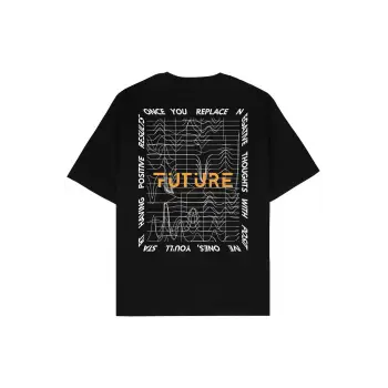 Future Siyah Oversize Unisex T-shirt