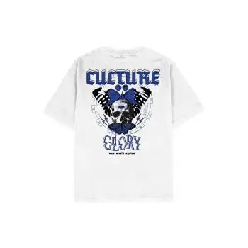 Glory Beyaz Oversize Unisex T-shirt