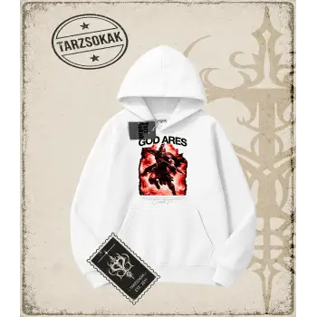 GOD ARES Oversize Unisex Kapşonlu Sweatshirt