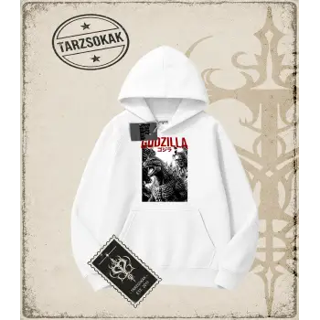 GODZILLA Oversize Unisex Kapşonlu Sweatshirt