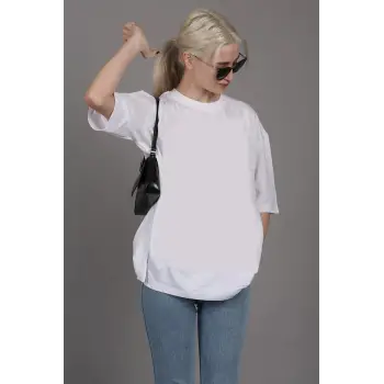 Göğüs Beach Baskılı Oversize Erkek T-Shirt