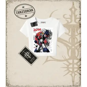 Goldorak Anime Baskılı Kadın Baby Tee